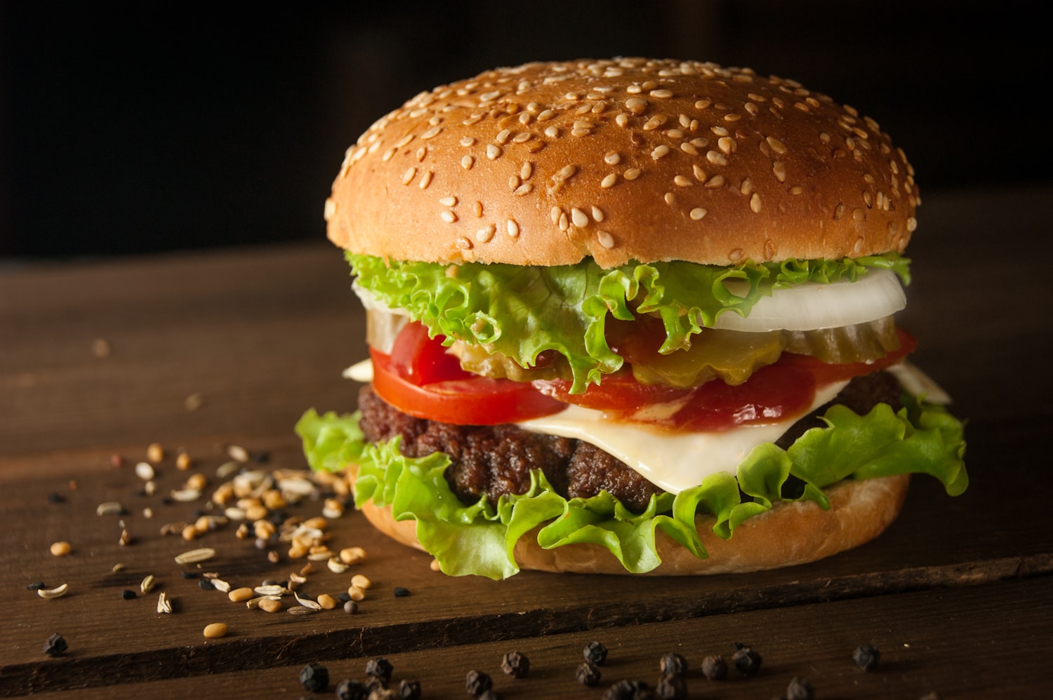 Menu burger frites